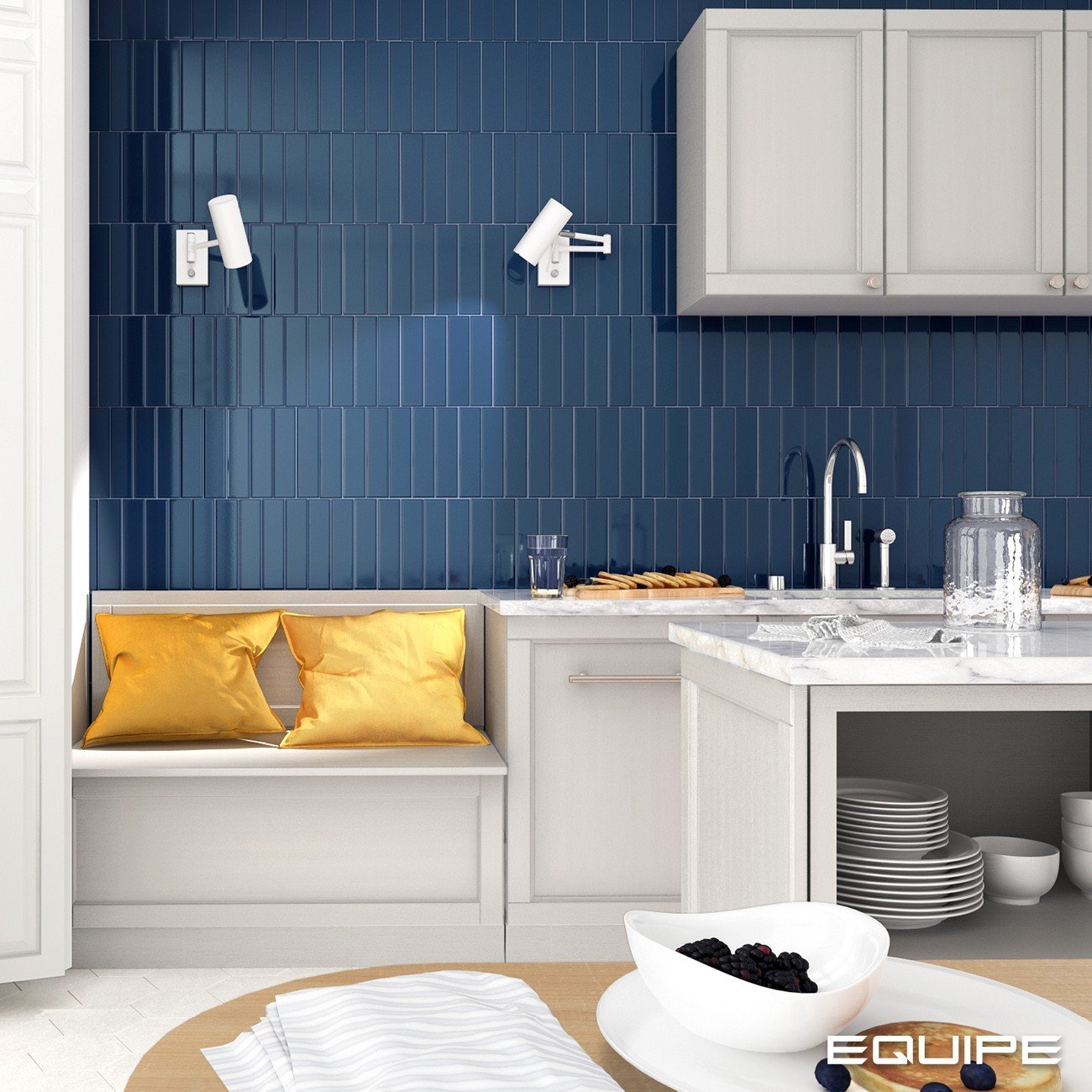 керамическая плитка настенная 27535 limit bleu izu 6x24,6 см 