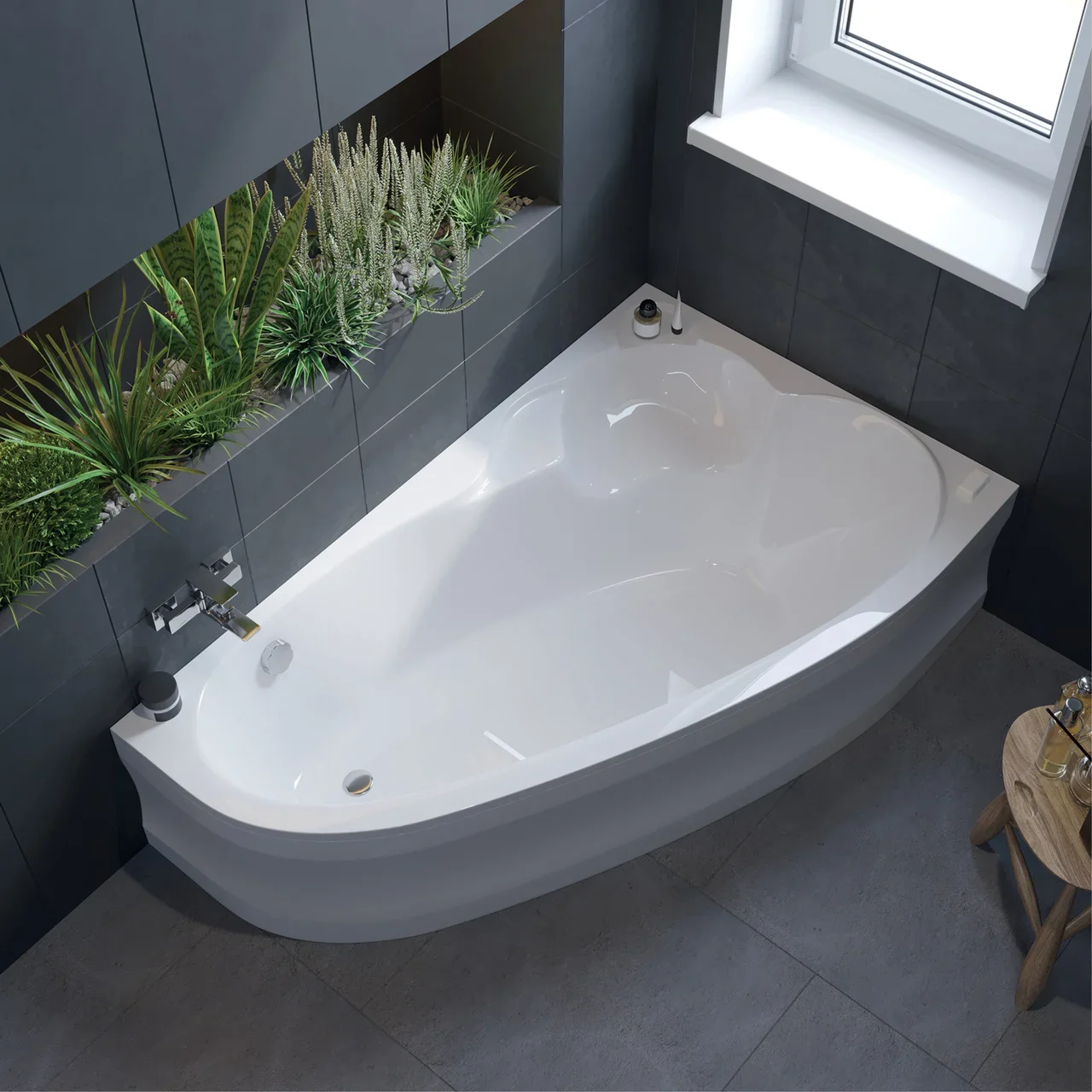 Акриловая ванна Koller Pool Nadine 150х100 R
