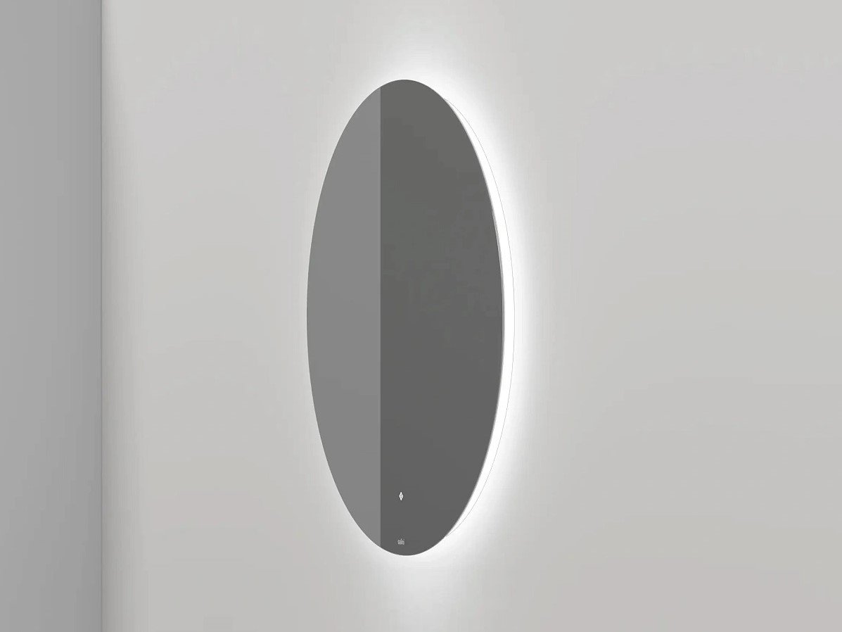 Зеркало для ванной с LED подсветкой, обогрев-антизапотевание, сенсорный выключатель, Ø80 см Salini OMBRA 27M0380BH
