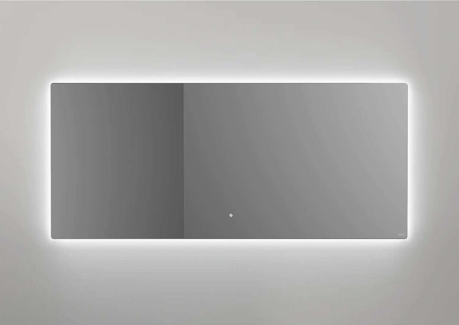 Зеркало для ванной с LED подсветкой, обогрев-антизапотевание, сенсорный выключатель, 1400х700 Salini OMBRA 27M021470BH