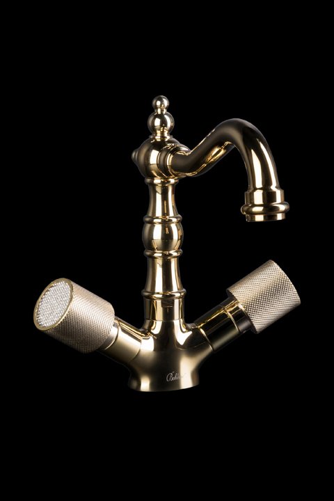 Cмеситель для умывальника высокий BOHEME Royal Cristal 292-Royal/CRST