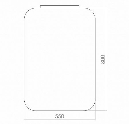 Зеркало Silver Mirrors Агат 550х800 выключатель-датчик на движение ФР-00000908