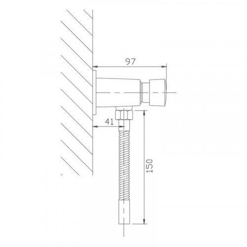 Кран нажимной для писсуара Haiba HB33001