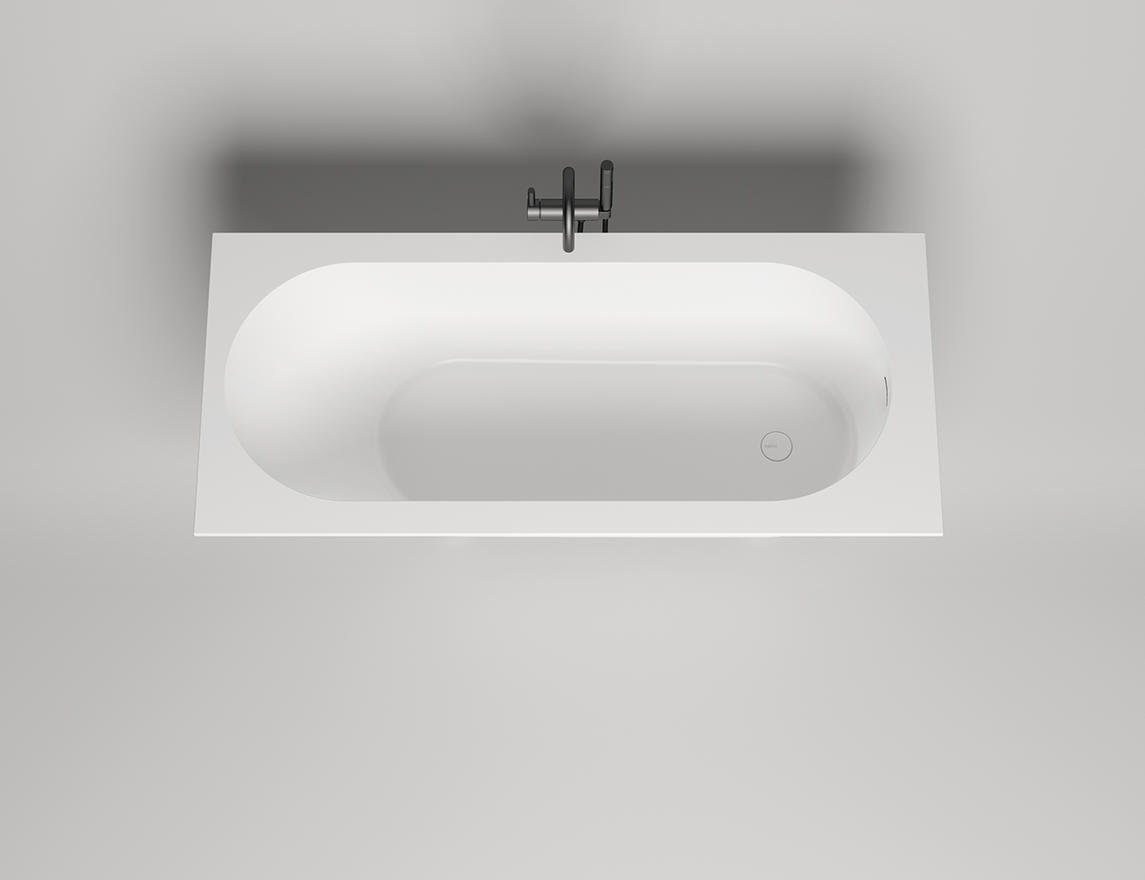 Ванна каменная встраиваемая глянцевая 170x70 Salini ORNELLA KIT 102413G
