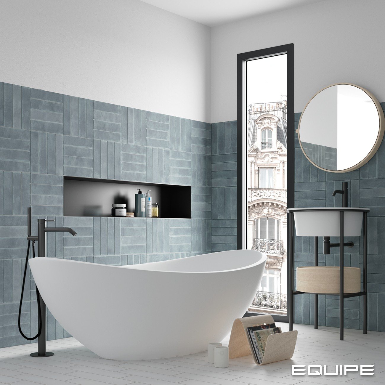 плитка керамическая 27570 argile sky 6х24,6 см Голубой
