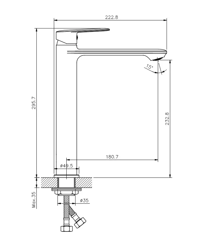 Смеситель для раковины Koller Pool LINE LN0200XL