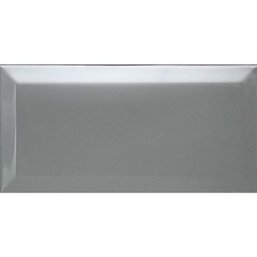 настенная плитка biselado plata brillo 10x20 Серый