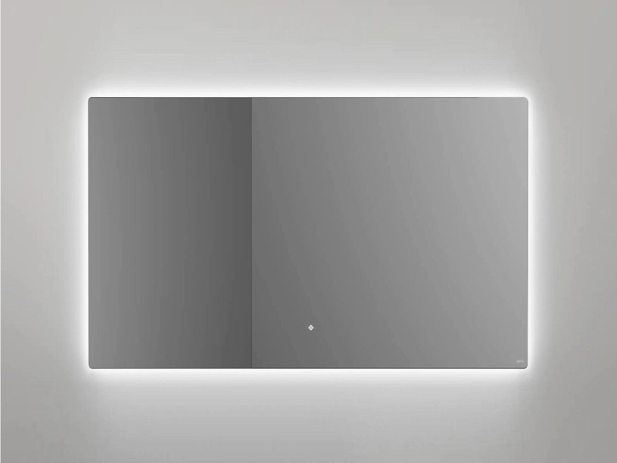Зеркало для ванной с LED подсветкой, обогрев-антизапотевание, сенсорный выключатель, 1000х700 Salini OMBRA 27M011070BH
