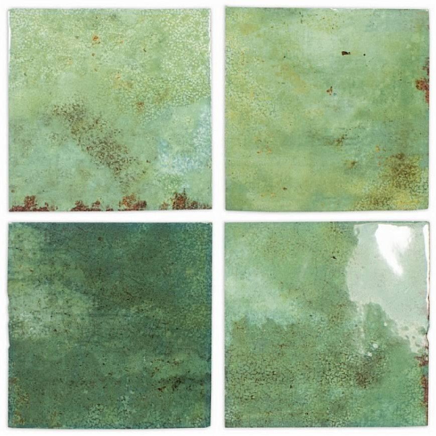 плитка enamel square moss 12,5x12,5 см 