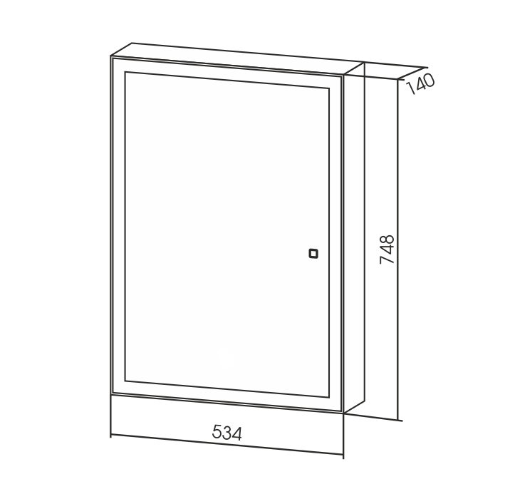 Зеркало-шкаф Silver Mirrors Киото flip 50 LED-00002473