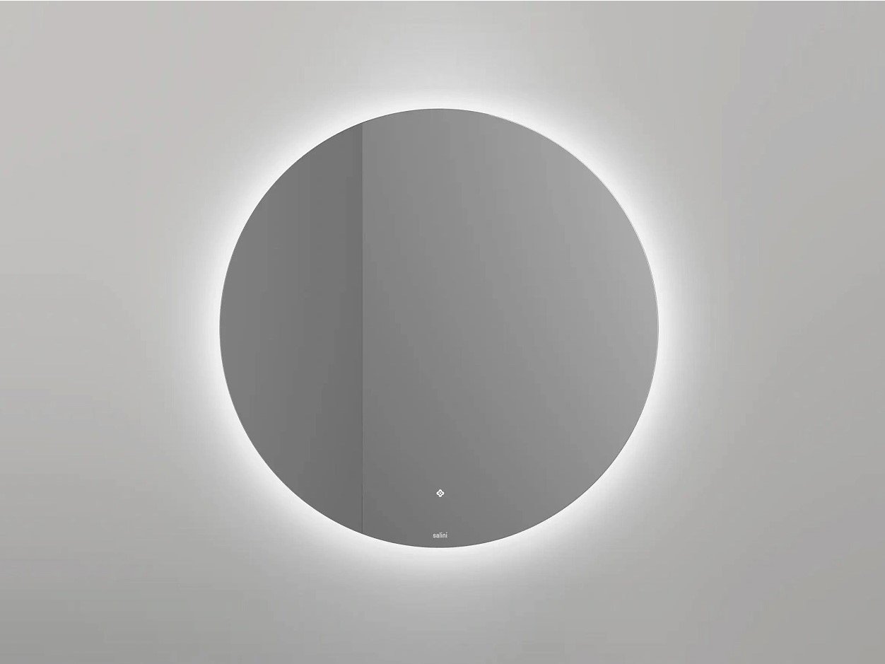 Зеркало для ванной с LED подсветкой, обогрев-антизапотевание, сенсорный выключатель, Ø80 см Salini OMBRA 27M0380BH
