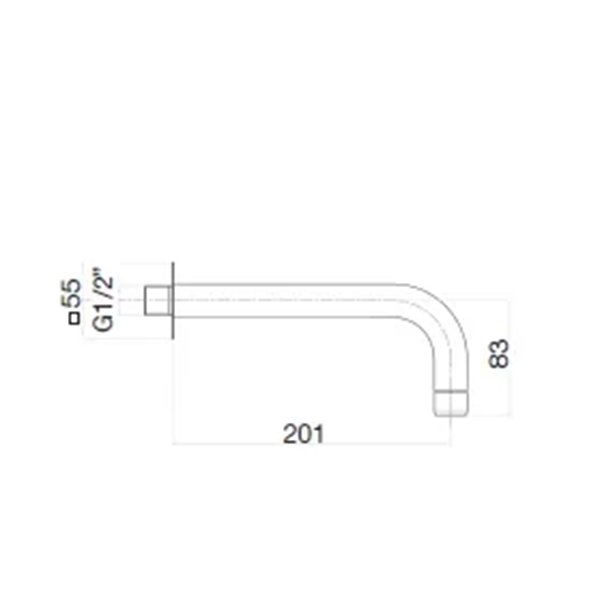Излив Webert Sax Evolution SE0371740 белый