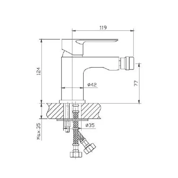 Смеситель для биде Haiba HB50505-8
