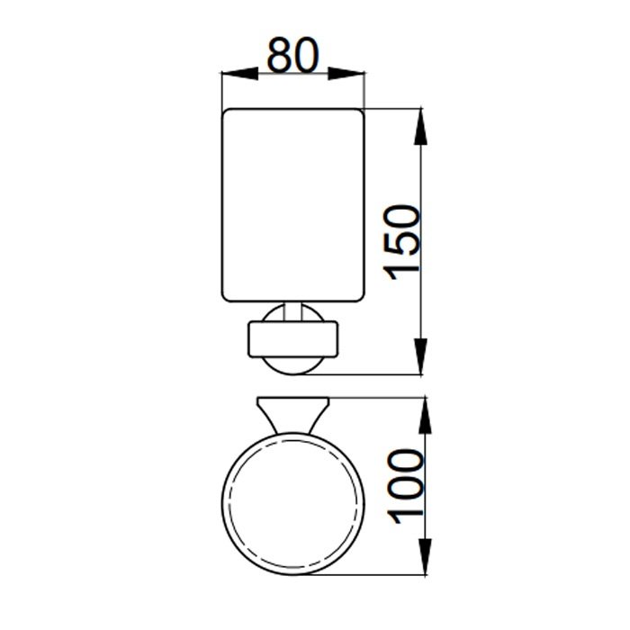 Стакан для зубных щеток Webert Opera OA500301015