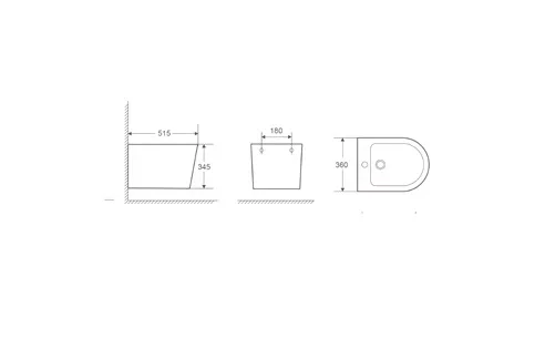 Биде подвесное Koller Pool ORION OR-0515-B