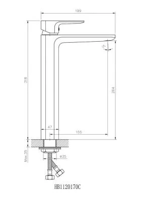 Смеситель для раковины Koller Pool TREND TR0200XL