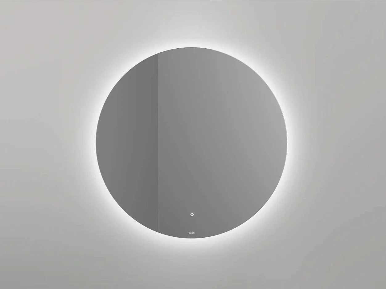 Зеркало для ванной с LED подсветкой, обогрев-антизапотевание, сенсорный выключатель, Ø120 см Salini OMBRA 27M0312BH