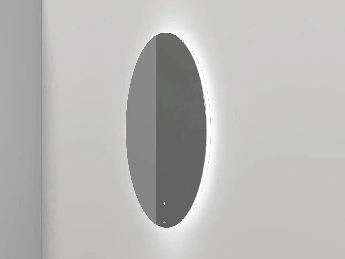 Зеркало для ванной с LED подсветкой, обогрев-антизапотевание, сенсорный выключатель, Ø70 см Salini OMBRA 27M0370BH