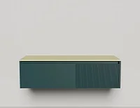 Подвесная тумба со столешницей Salini Domino 180x50 эмаль 27D118
