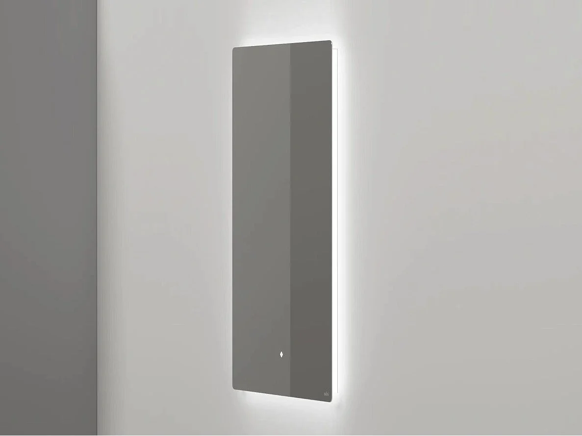 Зеркало для ванной с LED подсветкой, обогрев-антизапотевание, сенсорный выключатель, 900х900 Salini OMBRA 27M019090BH