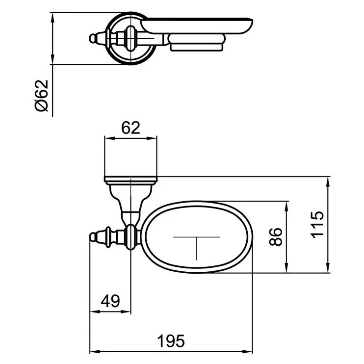 Мыльница Webert Ottocento AM500101015