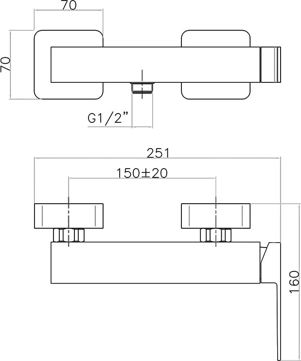 Смеситель для душа Webert Armony PE870101740 белый