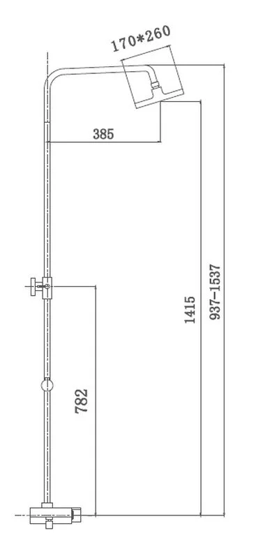 Душевая система с вернхем душем смесителем и ручной лейкой Haiba HB2419