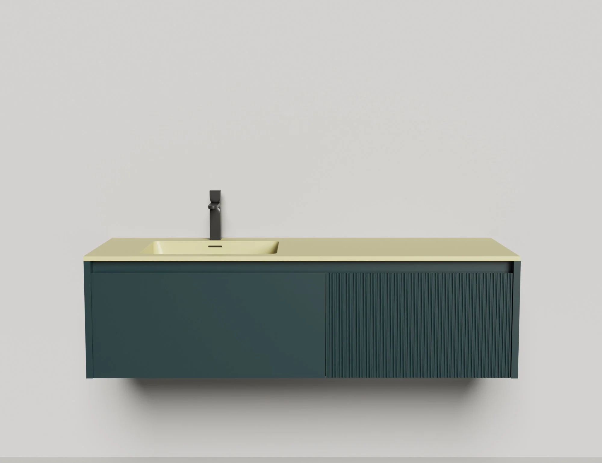 Подвесная тумба со столешницей Salini Domino 180x50 эмаль 27D118