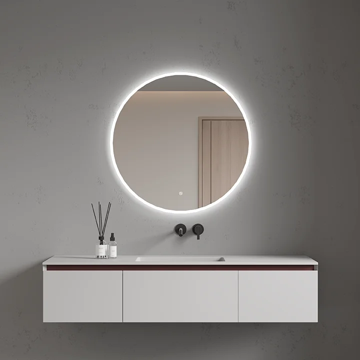 Зеркало круглое с LED подсветкой сенсор антипар 120х120 см Boheme 545-120