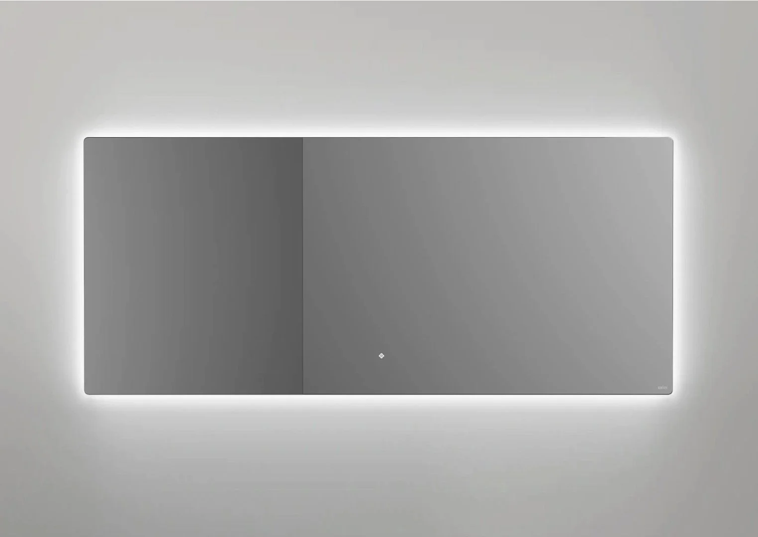 Зеркало для ванной с LED подсветкой, обогрев-антизапотевание, сенсорный выключатель, 1600х700 Salini OMBRA 27M021670BH